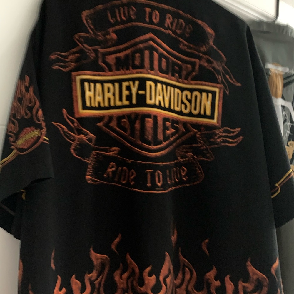 Lot of 2 Harley-Davidson inspired Men’s shirts